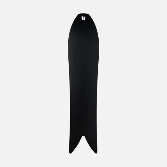 Black base of yellow powder snowboard Experiment by United Shapes
