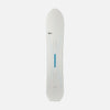 Topsheet of white and blue freeride snowboard Cadet by United Shapes