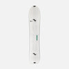 Topsheet of white and green splitboard snowboard Covert by United Shapes