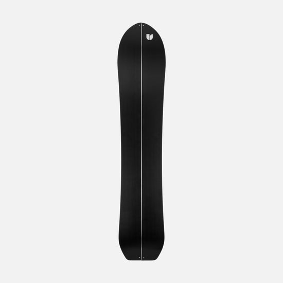 United Shapes black and green splitboard Covert base