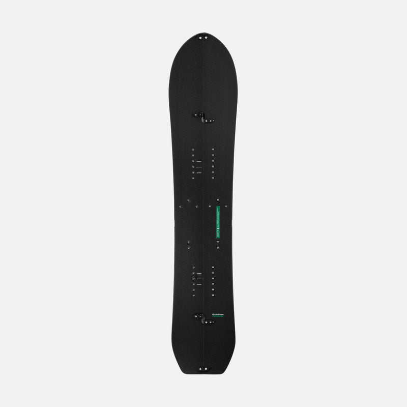 United Shapes black and green splitboard Covert topsheet
