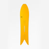 Topsheet of yellow powder snowboard Experiment by United Shapes