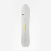 Topsheet of white and yellow freeride and all-mountain snowboard Horizon by United Shapes